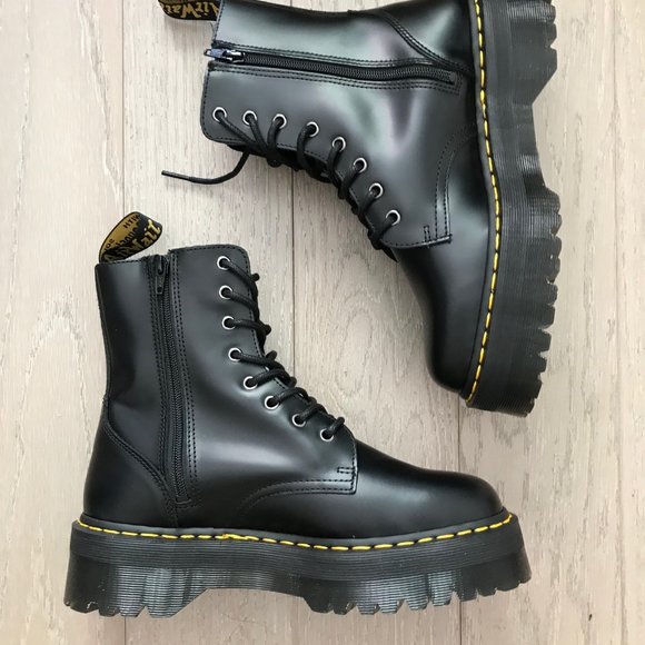 Dr. Martens Shoes - Dr. Martens Jadon combat boots leather New zipper